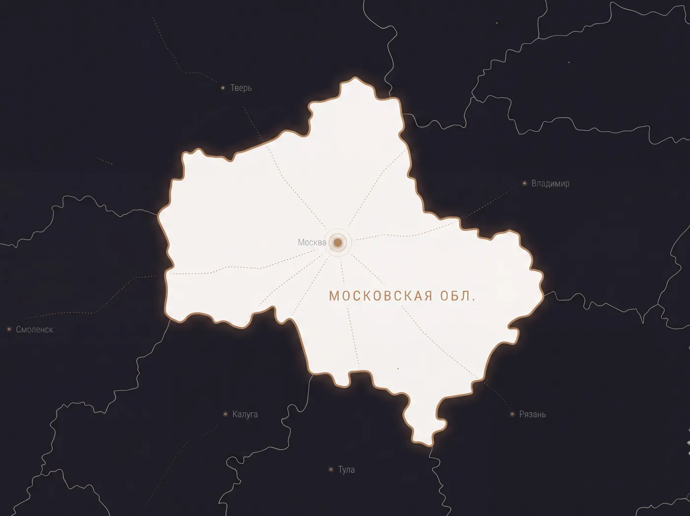 Карта — Московская область